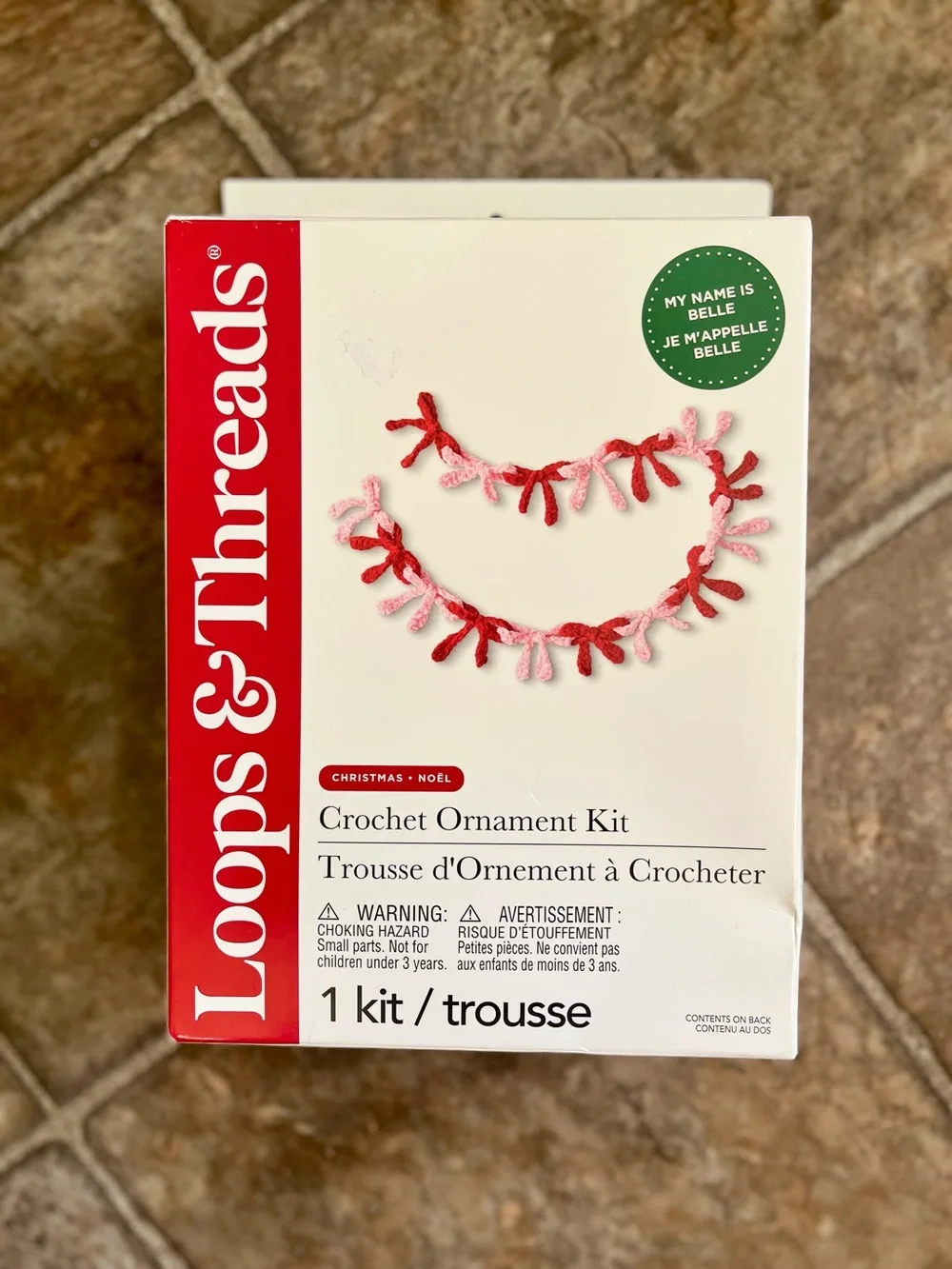 Loops & Threads Belle Bow Garland Crochet Ornament Kit NIB